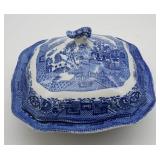 Blue Willow Covered Serving Dish