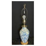 Blue & White Porcelain Ginger Jar Lamp