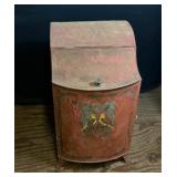 Antique Tin Storage Container for Coffee or Tea