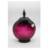 Amethyst Glass Apothecary Style Ginger Jar