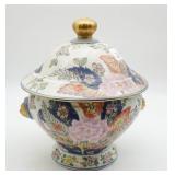 Chinese Export Tobacco Leaf Pattern Tureen