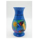 Mexican Folk Art Pottery Vase