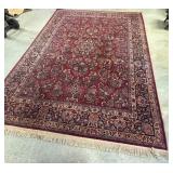 Karastan Red Sarouk Rug 120" x 104"