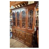 Mahogany Finish China Cabinet