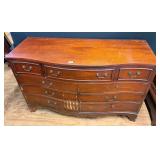 Vintage Mahogany Serpentine Front Dresser