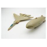 Model Plane & Blimp  As Is
