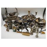 Large Collection of Silver Plate