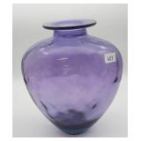 Laver A La Main Spain Purple Glass Vase
