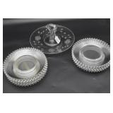 Etched Crystal Dessert Sandwich Tray & Imperial