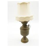 Brass Kerosene Oil Lamp w/Shade