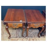 Pair of Queen Ann Drop Leaf Tables AA Laun