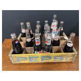 Wooden Pepsi Cola Wooden Crate w/Pepsi