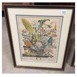 Twelve Months of Flowers August Print