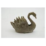 Small Metal Swan Figurine