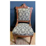 Eastlake Walnut Victorian Parlor Chair