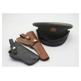 (2) Gun Holsters & United States Army Cap