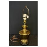 MCM Brass Ginger Jar Lamp