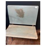Antique School Desk Bench