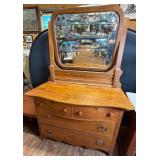Victorian Era Oak Dresser w/Mirror