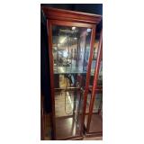 Cherry Finish Curio Cabinet