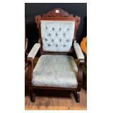 Victorian Style Mahogany Platform Rocker