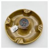 Vintage MCM Monogramed Ashtray S Pottery