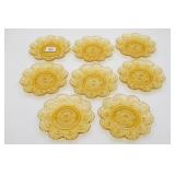 Sandwich Glass Desert Gold Saucers