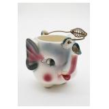 Mid Century Anthropomorphic Elephant Teapot