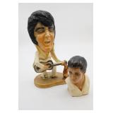 Elvis Presley Hound Dog Chalkware Statue &