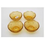 Sandwich Glass Desert Gold Bowls (4)