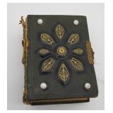 Victorian Leather Photo Album with Photos