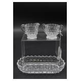 Fostoria American Crystal Pickle Dish, Fostoria