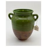 Southern Living Green Pottery Large Vase