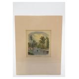 Raquette River Wood Engraving Print