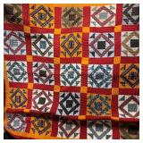 Vintage Cheddar Quilt Churn Dash