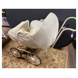 Wicker Baby Carriage