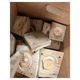 Wooden Bullseye Corner Rosettes