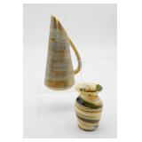 MCM Stangl 22kt Pitcher & Desert Sands Pottery