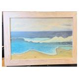 Ocean Seascape Oil on Canvas Signed