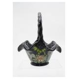 Fenton Midnight Safari Black Ruffled Basket