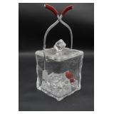 Mid Century Lucite Acrylic Ice Cube Ice Bucket