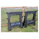 2 PLASTIC SAW HORSES