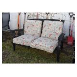 SOLID WOOD SETTE W/ CUSHIONS  ~ CUSHIONS NEED