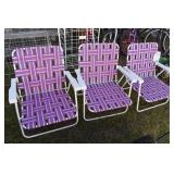 3 BEACH CHAIRS