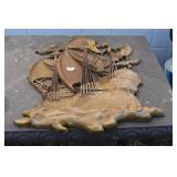 PLASTIC BOAT WALL ART