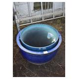 LARGE BLUE PLANTER
