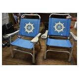 PAIR OF FOLDING CHAIRS