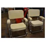 MARINE FOLDING DECK CHAIRS ~ PAIR