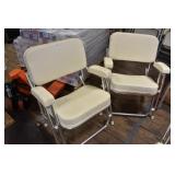 MARINE FOLDING DECK CHAIRS ~ PAIR