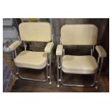 MARINE FOLDING DECK CHAIRS ~ PAIR